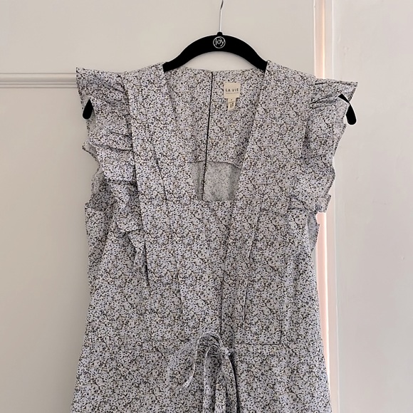 La Vie Rebecca Taylor Meadow Floral Jumpsuit Size Small - Picture 5 of 6